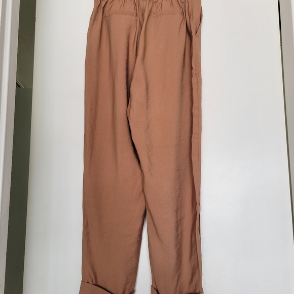 A‎ New Day High Rise Slim Fit Pintuck Ankle Pants Casual Women Brown Egg Size 2 - Picture 7 of 10